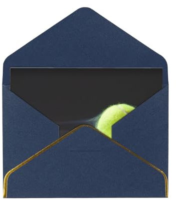 FUkker Grußkarten, Karten mit Umschlägen, Weihnachtskarten aus Perlmuttpapier, Dankeskarten, Tennis