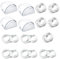 PXBSNB Pack of 4 Door Stops Floor Self-Adhesive, 5 x Circle Shape Door Stopper Jack, 5 x 8 Inch Shape Door Handle Buffers, Transparent Door Stoppers Floor Adhesive for All Hard Floors to Protect Wall