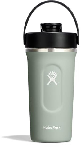 Hydro Flask - Isolierte Shakerflasche 709 ml (24 oz) für Proteinshakes und Nahrungsergänzungsmittel - Auslaufsicherer Chug-Verschluss - BPA-frei - Agave