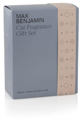 Max Benjamin Auto-Duftspender Geschenkset Dodici & Irish Leather & Oud