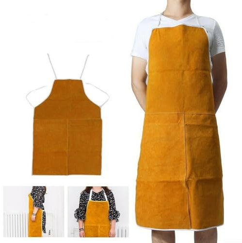 Heavy Duty Protective Apron Made of Cowhide Leather Essential Gear for Welders