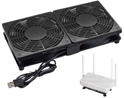 Raffreddatore per router con ventola - Raffreddatore per PC per laptop, console di gioco TV Box | Scatola per router per PC con ventola portatile, dispositivo di raffreddamento per case per computer