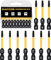 DAKCOS T15 Bit largo, Torx Bit T15, surtido de puntas de S2, punta de atornillado 1/4 vástago hexagonal (longitud 50 mm, 10 piezas)