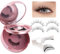 Pestañas Postizas Magneticas 2 Pares Pestañas Magnéticas con Aplicador Aspecto Natural Kit de Pestañas Magnéticas no Necesita Pegamento Magnetic Eyelashes(079+B01)