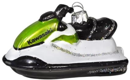Kawasaki Weihnachstkugel Jetski Anhänger Baumschmuck