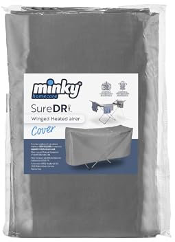 Minky SureDRI - Copertura per stendino riscaldato, 12 m, trattiene il calore per un'asciugatura più rapida, prese d'aria per la circolazione dell'aria, 100% poliestere, solo copertura