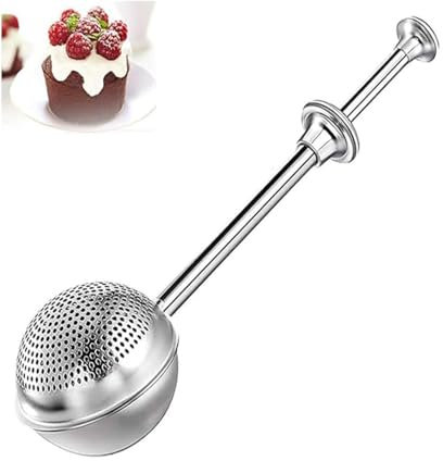 Powdered Sugar Shaker Duster - Stainless Steel Dusting Wand Flour Sifter for Baking Flour Spices Baking Tools
