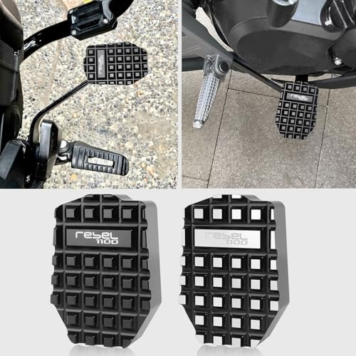 Motorrad Fuß Bremshebel Pedal Vergrößern Verlängerung Pegpad Extender passend für Ho&n&da Rebel CMX1100 / DCT Rebel1100 Accessories 2021-2025 (Schwarz)