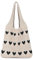 Must Haves Gestrickte Umhängetasche the Tote Bag 36x30cm Gestrickte Tasche Gehäkelte Tragetasche Mit Süßem Herzmuster Häkeltasche Tote Bag Hobo-Tasche Gestrickt für Teenager Und Mädchen (Khaki)