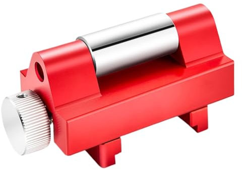 Chisel Sharpening Guide, Quick Sharpening Jig, and Scissors Sharpener, Metal Adjustable Precision Tool, Red Eccentric Design for Home, Workshop Use, 3.74x1.57x1.18 inches