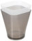 CIYODO 2 Pcs Translucent Measuring Cups Large Capacity Clear Measure Beaker for Baking Home Kitchen Easy to Read Markings Creative Grey White