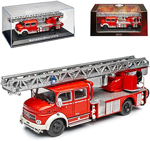 Ixo Mercedes-B L1519 Feuerwehr Rot 1/72 Atlas Modell Auto mit individiuellem Wunschkennzeichen
