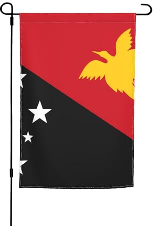 Flagge von Papua-Neuguinea Gartendekoration Flaggen Langlebiges und stilvolles Design für alle Jahreszeiten, geeignet für Terrassen, Balkone, Rasenflächen