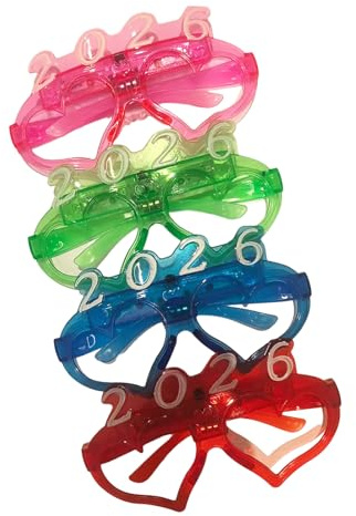 Uqezagpa Anspruchsvolle LED-beleuchtete Brille, neuartige Stile, leicht, bequem, Tag und Nacht, leichte leuchtende Brille