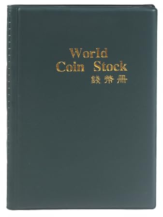 Pockets Coin Album - 120-Grid Coin Albums | coiins Collecting Book | coiins Holder Storage Binder For History Class, School Project, Museum Display, Cultural Preservation, Retirement Gift, Souvenir