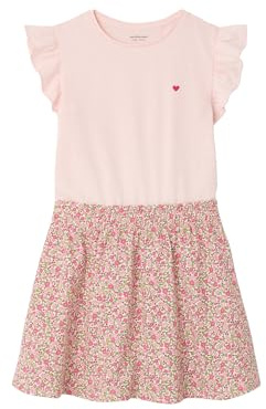 Vertbaudet 2-in-1-Kleid mit Herzstickerei Mädchen