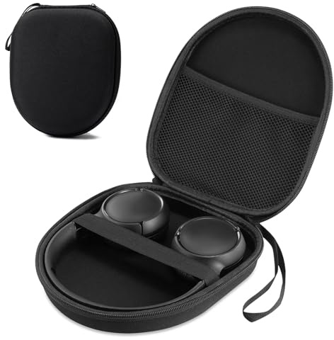 poraceous Étui pour Casque, 21x19x6cm Funda Cascos, Funda para Auriculares | Universal Bolsa de Viaje Rígida, Fundas de Transporte para JBL Tune 720BT 520BT 510BT, Sony WH-1000xm4 WH-CH520 WH-CH720N