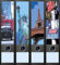 Ordnerrücken breit 4er Set Ordner New York Paris London Aufkleber Etiketten Deko 024