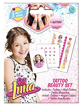 Craze Soy Luna Disney Tattoo Beauty Set für Kinder Kinderschmuck Tattoos 55411, Kindertattoo