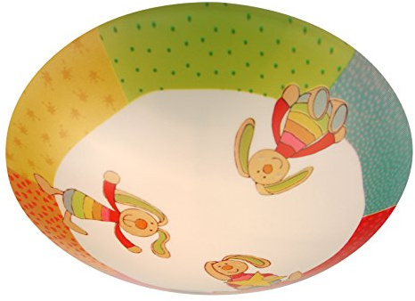 Niermann Standby 662 A++ to E, Deckenschale Rainbow Rabbit, Plastik, E27,mehrfarbig, 35 x 35 x 9 cm