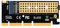 GLOTRENDS PA05 M.2 NVMe zu PCIe 4.0 X4 Adapter, ohne Halterung für Kompaktgehäuse oder 2U hohe Gehäuse, für 2280/2260/2242/2230 M.2 NVMe SSD