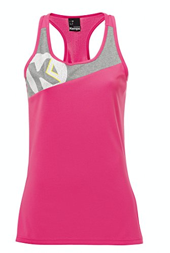 Kempa Herren Singlet Core 2.0, Magenta/Dark grau Melange, XL, 200310408