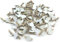 S-SDK-100-Natur-35 Lot de 100 petites pinces décoratives en forme de cœur Blanc