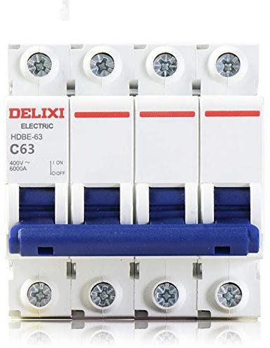 XIONGXI Disjoncteur triphasé à Quatre Fils 4P Ouvert 380v Petit commutateur d'air, 10A