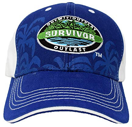 CBS Survivor Outwit, Outplay, Outlast Baseballkappe – Offizielle Mütze von Jeff Probst - Blau - Einheitsgröße
