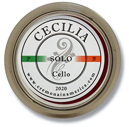 CECILIA 'SOLO' Cello Rosin, Half Cake, Maximum Projection & Articulation, For Cello Bows