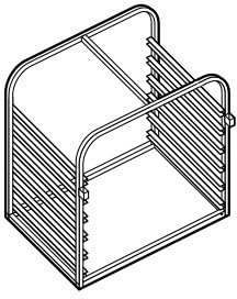 Structure Porte-Grilles pour Four 600 x 400-8 Niveaux - Moduline
