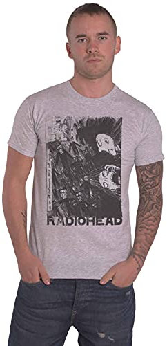 Radiohead Scribble Band Logo T-Shirt - Grey M