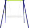 Dripex Portique de Balançoire en Métal, Portique Balançoire Extérieur Robuste en Forme de A Support de Balançoire avec 4 Chevilles au Sol, Charge Max 200KG
