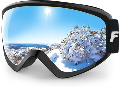 findway Kids Ski Goggles, Kids Snow Snowboard Goggles for Boys Girls Youth OTG