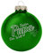 Deitert Weihnachtskugel Bester Papa der Welt, Ø 8cm, Christbaumkugel aus Glas (glänzend), Individueller Weihnachtsbaumschmuck als Geschenkidee, Grün