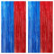 KatchOn, Rote und Blaue Luftschlangen, 2 Stück – Xtralarge, 2,3 x 1,8 m | rote und Blaue Fransenvorhang, rote und Blaue Partydekorationen | Zirkus-Themenparty-Dekorationen | rote und Blaue