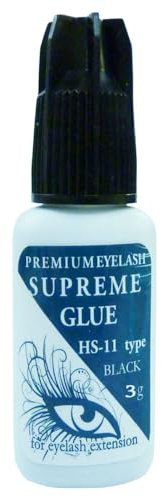 Magic Items Wimpernkleber HS-11 Supreme Glue Wimpernverlängerung Kleber 2-3 Sekunden trocken - 5-6 Wochen haltbar - 3g Schwarz