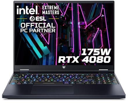 ACER Predator Helios 16 PH16-71 Gaming Laptop, Intel Core i9-13900HX, 32GB RAM, 2TB PCIe SSD, 16'' WQXGA 250Hz, NVIDIA GeForce RTX 4080 12GB, Windows 11 Home