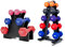 STRONGWAY® Neoprene Hex Dumbbells Sets With Weight Storage Rack Stand Gym Training Weight Lifting Exercise ((72KG SET | 2X (1+2+3+4+5+6+7+8) + STANDS))