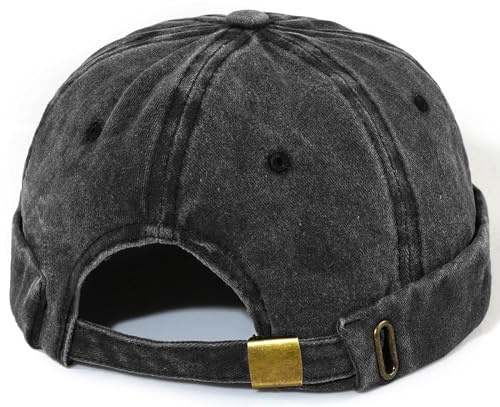 MESU Herren Docker Cap Brimless Hüte Arbeiter Sailor Cap Rolled Manschette Retro Beanie Hut