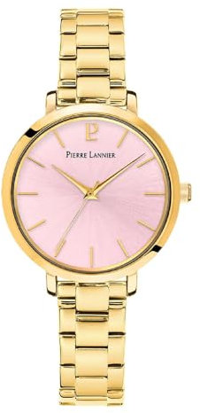Pierre Lannier Montre Femme Chouquette Acier doré Cadran Rose