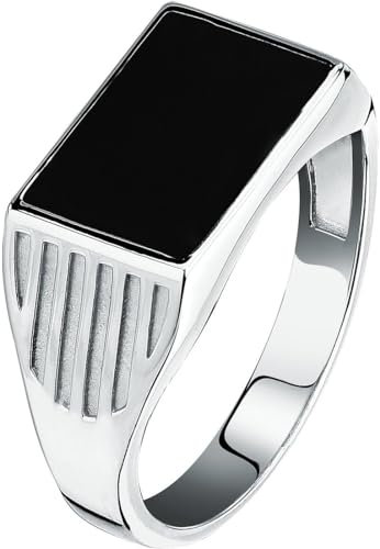 CHRIST Herren-Herrenring 925er Silber, recycelt 65, Silber 32027974