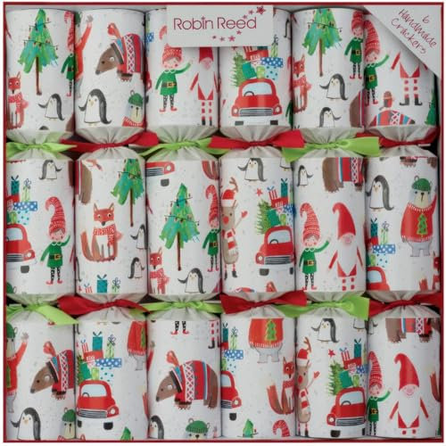 Crackers Ltd 6 x Racing Elf Christmas Crackers by Robin Reed