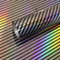 2D Holographische Carbon Folie Selbstklebend,Autofolie,Arespark Regenbogen Laser Glanz Car Wrapping (Silber, 150X30 cm)
