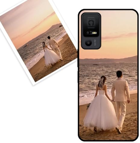 KARTXITAI Personalized Case compatible with TCL 40 NXTPAPER 5G,Custom Phone covers Customised with Photo Image Text Picture, Soft Anti-Fingerprint Anti-Scratch Anti-Fall Cover -Black