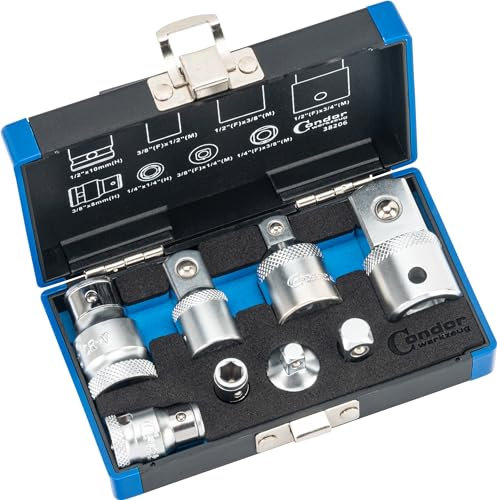 Condor Werkzeug 38206 | Adapter-Satz | 8-tlg. | Bit-Adapter und Steckschlüssel-Adapter