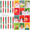 ZABARE Weihnachts Gelschreiber Set,12 Weihnachten Kugelschreiber,12 Mini Notizblock Weihnachten,0.5mm Schwarz Weihnachtsstifte Weihnachten Gelstifte Partytüte Geschenke Füller für Schulbüro