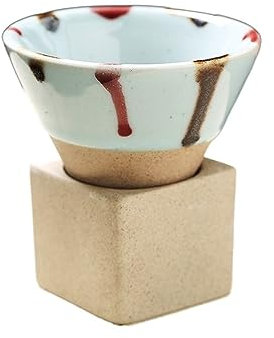 DOLPTBEZM Coffee s 100ml Kreative Retro Keramik Kaffeetasse Teetasse Keramik Porzellantasse Teetasse für Büro und Zuhause