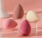 Set of 4 Nude and Pink Shades Makeup Blending Sponges, foundation applier, beauty blender, powder, cream, blender, makeup tools