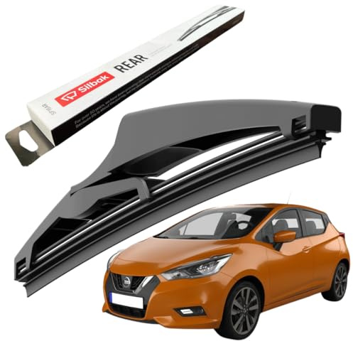 Silbak Rear Windscreen Wiper, for NISSAN MICRA (2017 ONWARDS) Rear Wiper Blade, 230mm
